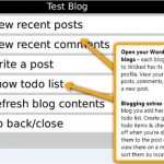 Application Wordpress pour Blackberry