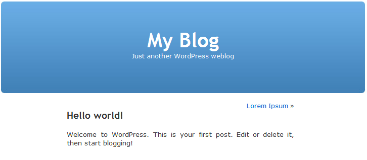 wordpress blog
