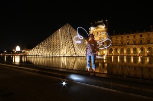 light painting paris