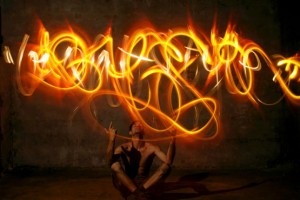 lightpainting feu