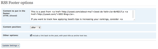 rss footer