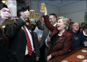 hillary clinton bière