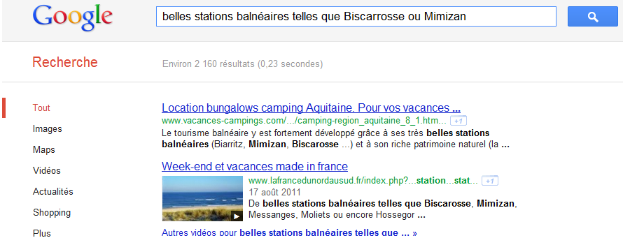 astuce video google