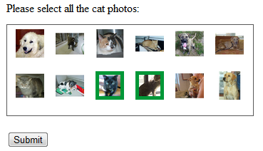 cat captcha